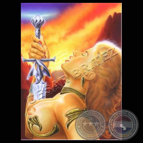 WARRIOR - Ilustración de César Brítez